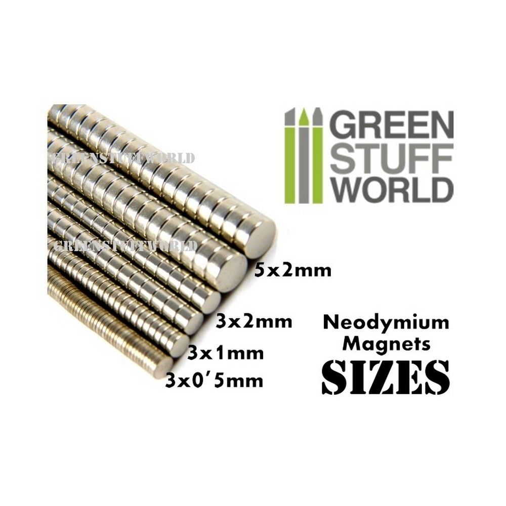 Neodymium Magnets 5x2mm - 100 Units (N35)