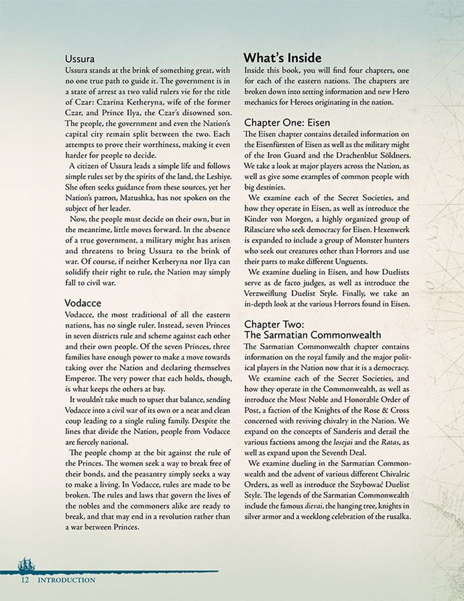 7th Sea RPG: Nations Of Theah Volume 2