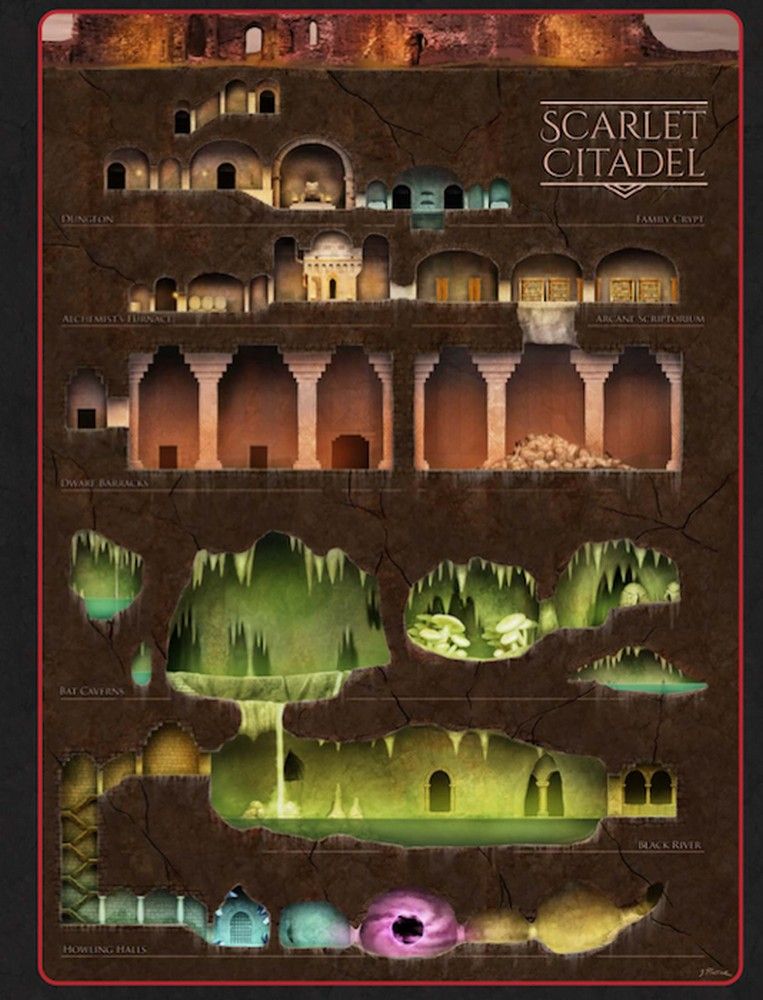 Scarlet Citadel: A Dungeon of Secrets for 5th Edition