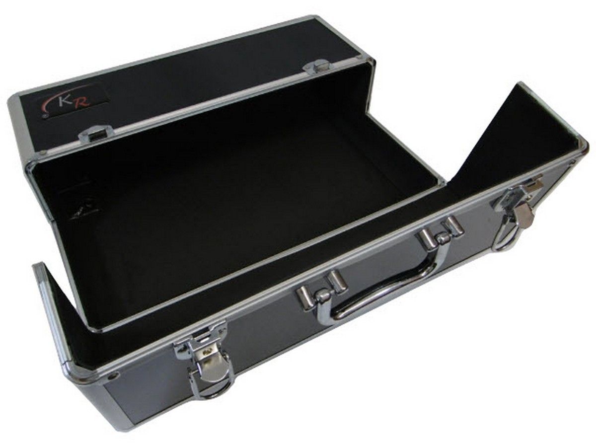 Standard Aluminium Case With Double Lid - Black
