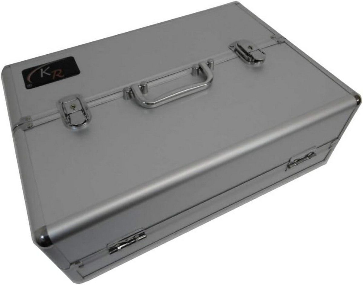 Standard Aluminium Case With Double Lid - Silver