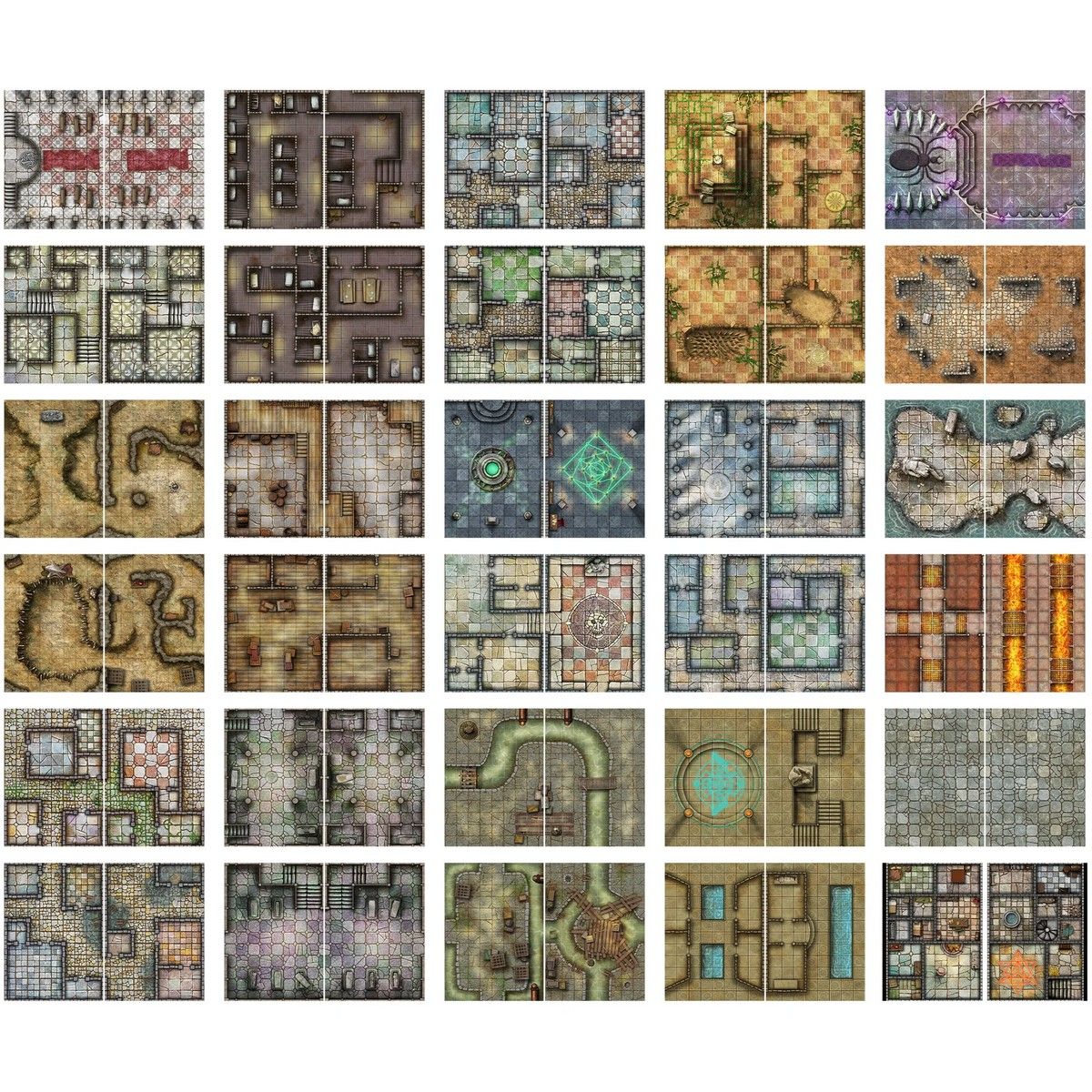 Big Book of Battle Mats: Cells & Shrines