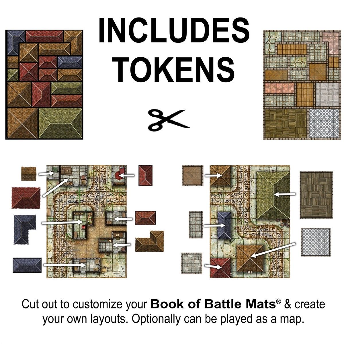 Giant Book of Battle Mats: Streets Sewers & Cemeteries