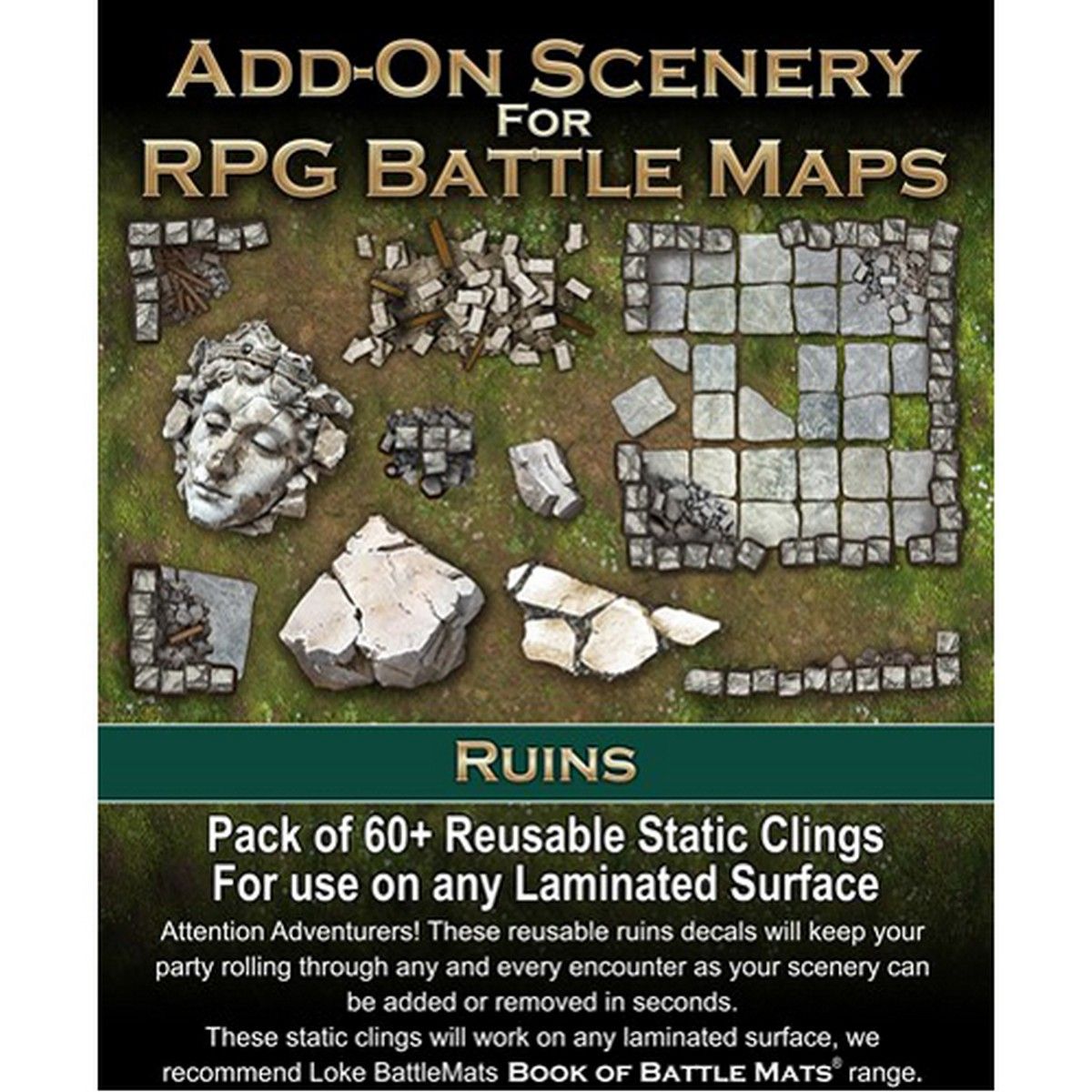 Add-On Scenery for RPG Maps - Ruins