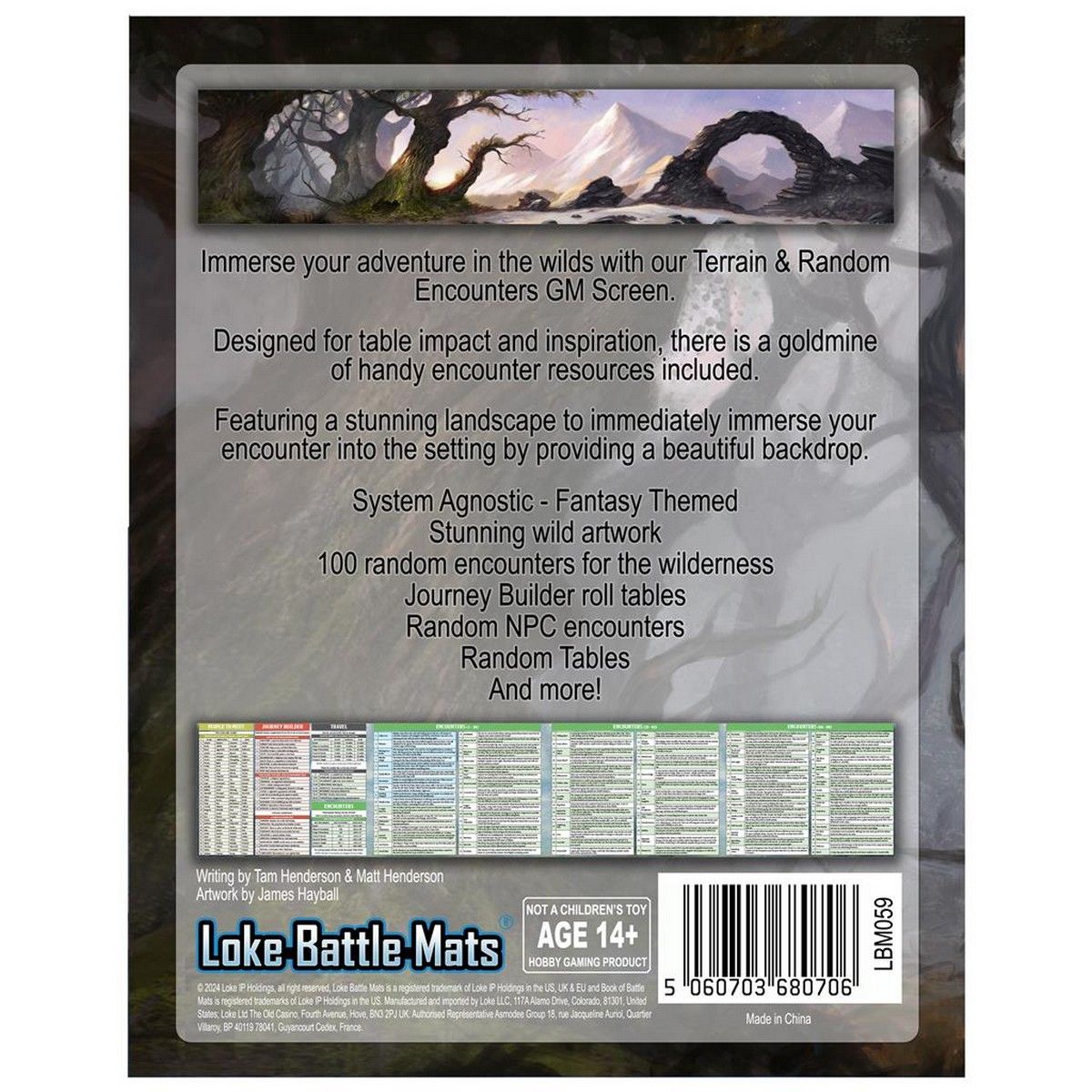 GM Screen - Terrain & Random Encounters