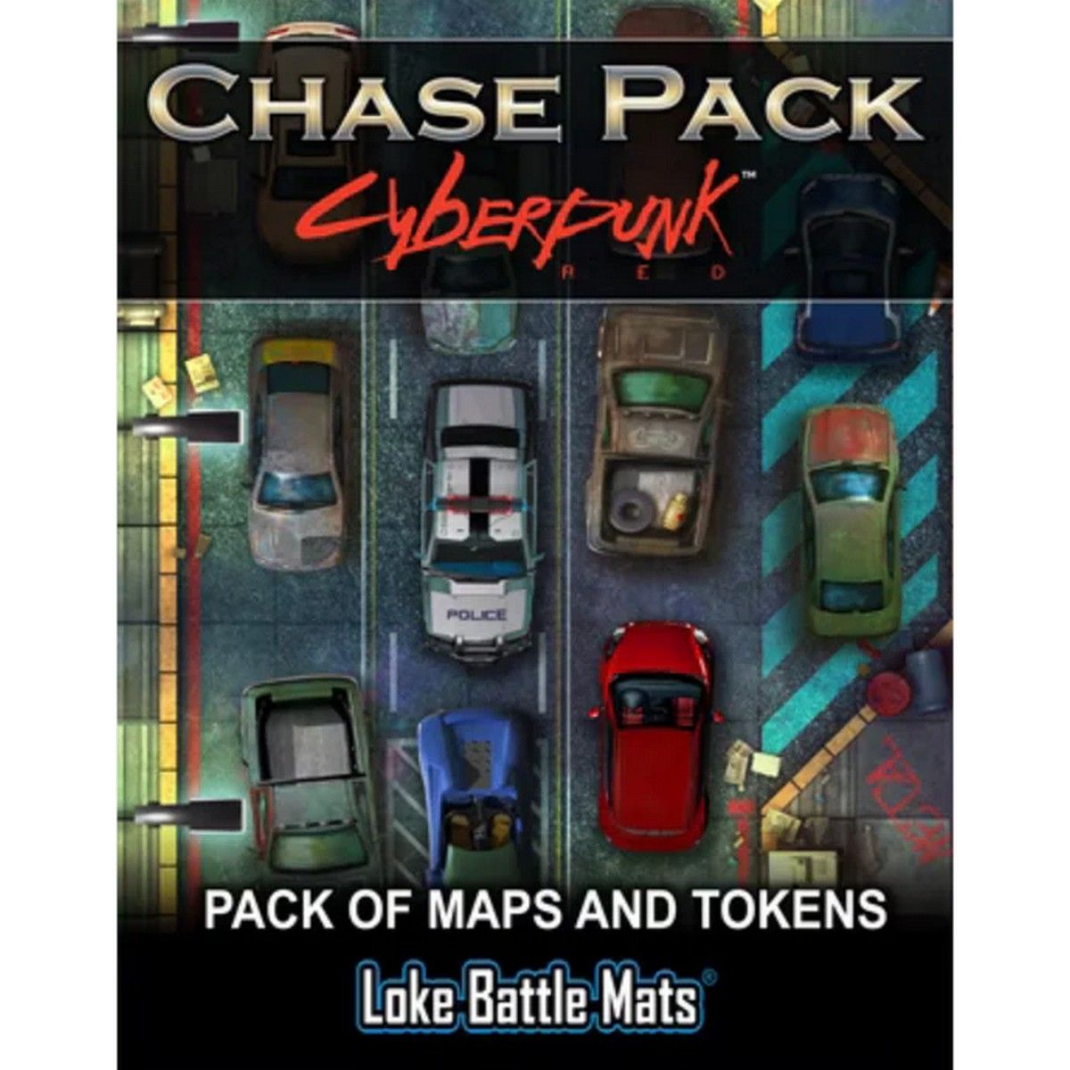 The Cyberpunk Chase Pack - Maps & Tokens for Cyberpunk RED