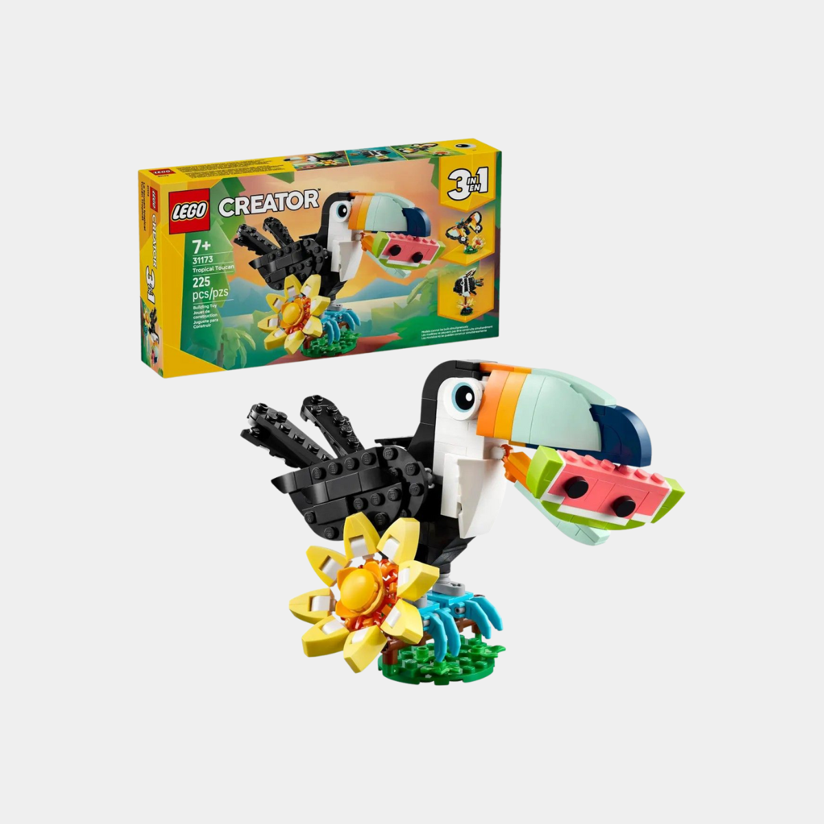 Wild Animals: Tropical Toucan LEGO Creator 3-in-1 31173
