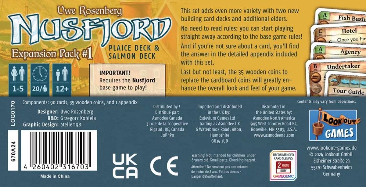 Nusfjord: Expansion Pack 1 Plaice and Salmon Decks