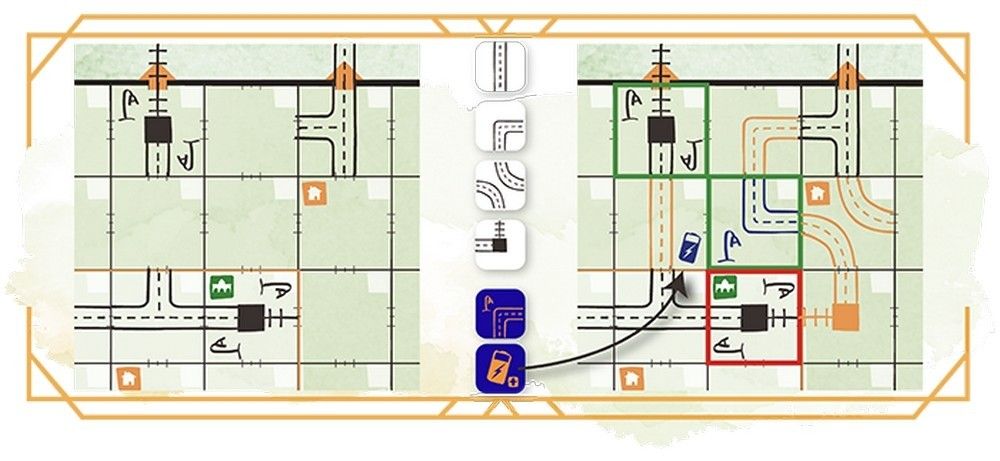 Railroad Ink Challenge Electricity Dice Expansion Pack