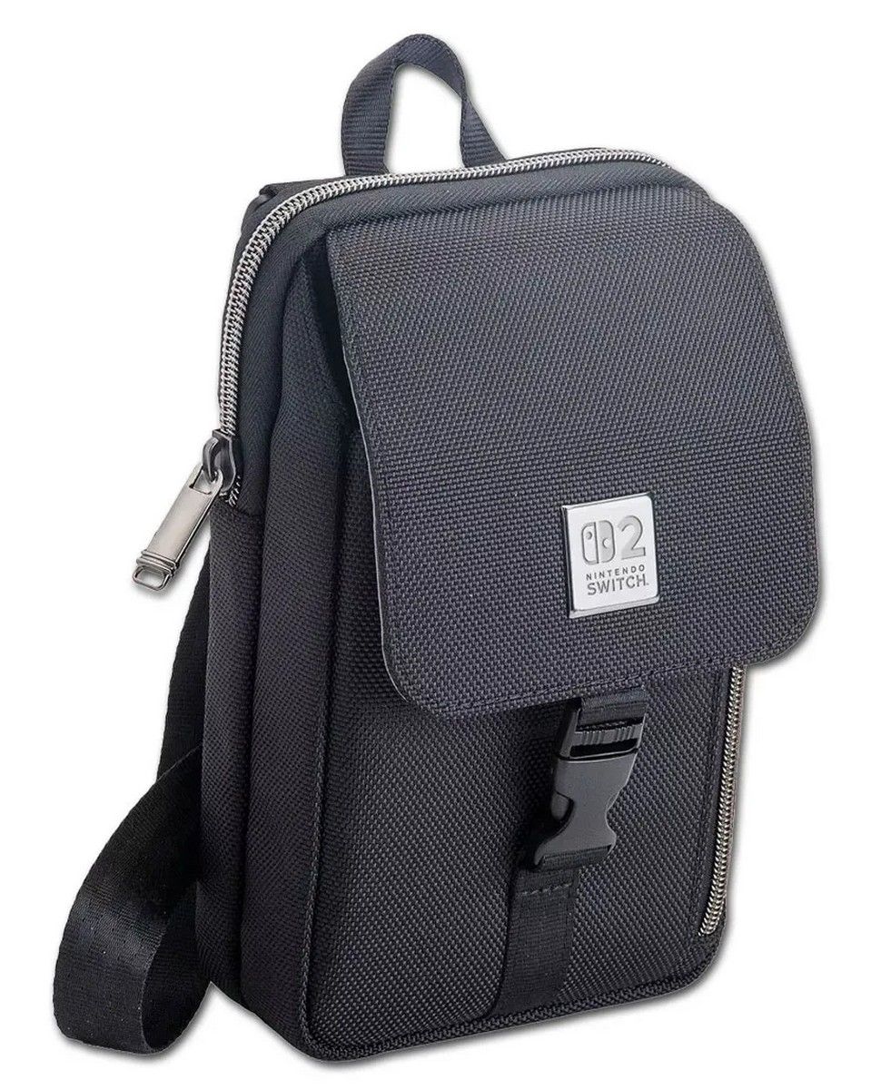 Licensed Nintendo Switch 2 Vertical Crossbody Bag - Black - NS2