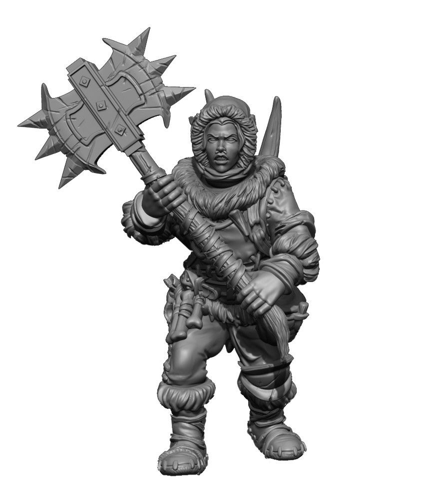 Kings of War: Clansmen Regiment with Two-Handed Weapons