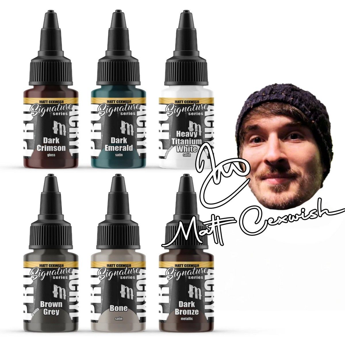 Pro Acryl Signature - Matt Cexwish Signature Set - 6 Colors