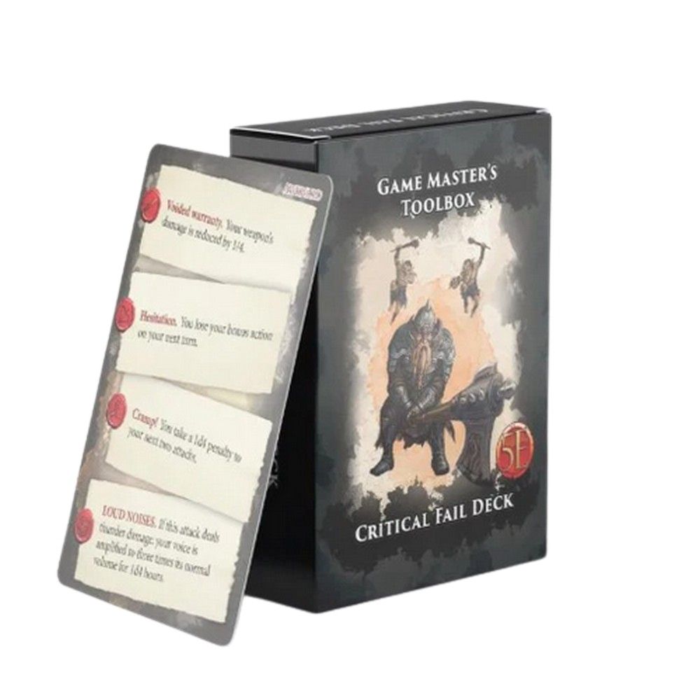 Dungeons And Dragons RPG: Game Master's Toolbox: Critical Fail Deck