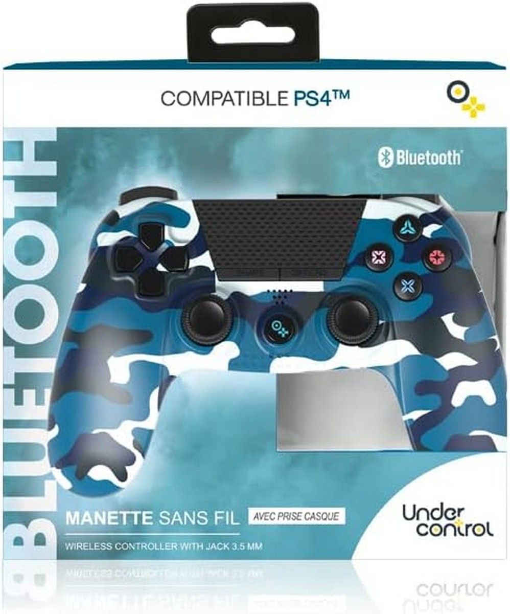 Wireless Blue Camouflage Controller - PS4