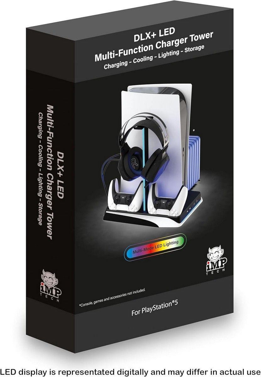 DLX Plus LED Twin Charge Tower - PS5