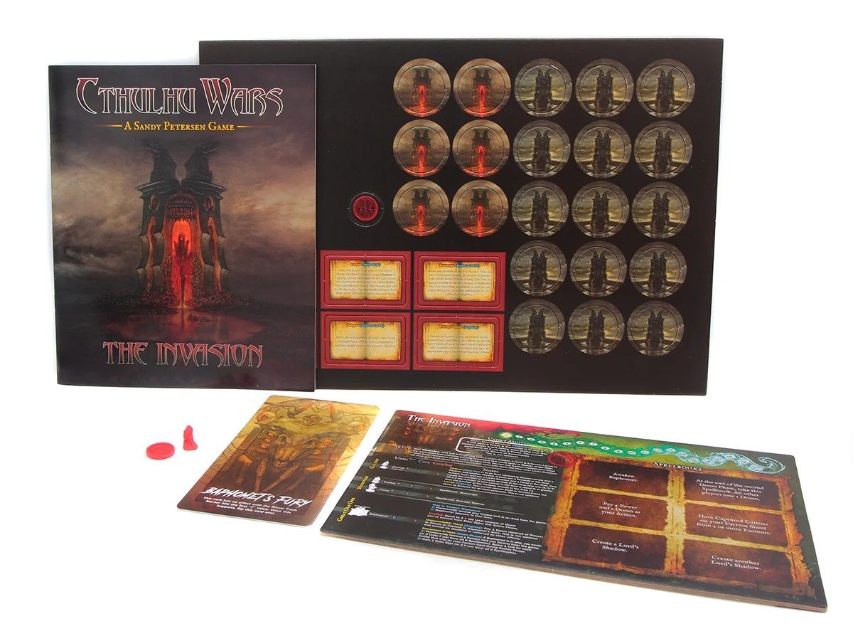Cthulhu Wars Board Game: The Invasion Faction Expansion (With No Minis)
