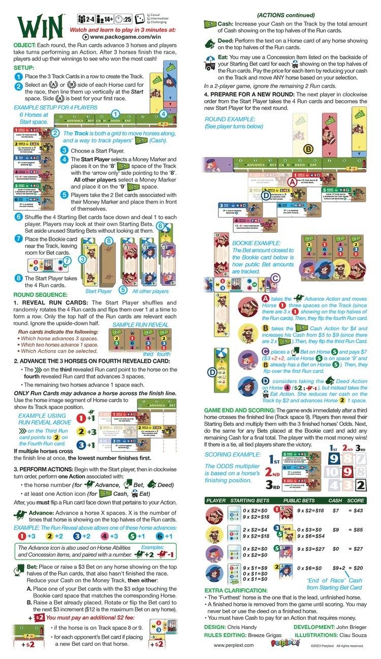 Pack O Game - WIN: A Long Shot Game
