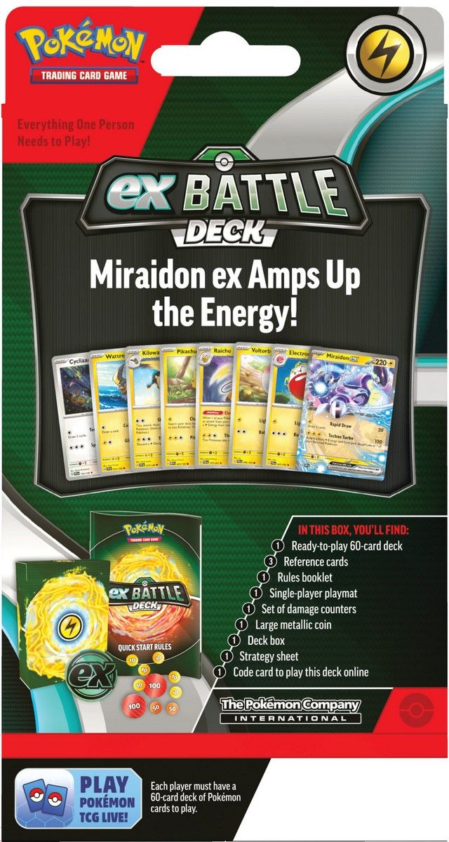 Pokemon TCG: Miraidon ex Battle Deck