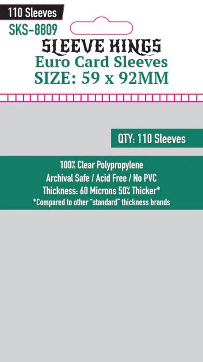 Sleeve Kings: Euro Card Sleeves x 110