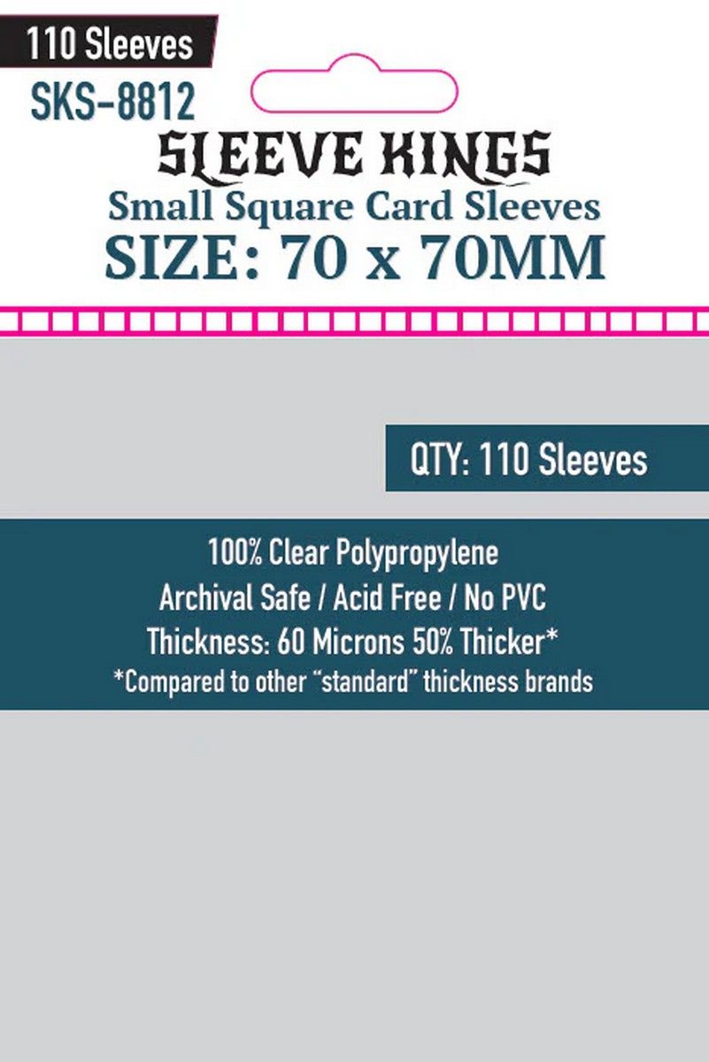 Sleeve Kings: Small Square Card Sleeves x 110