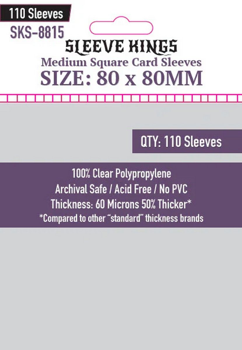 Sleeve Kings: Medium Square Card Sleeves x 110