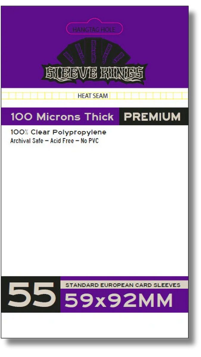 Sleeve Kings: Premium Standard European Card Sleeves x 55