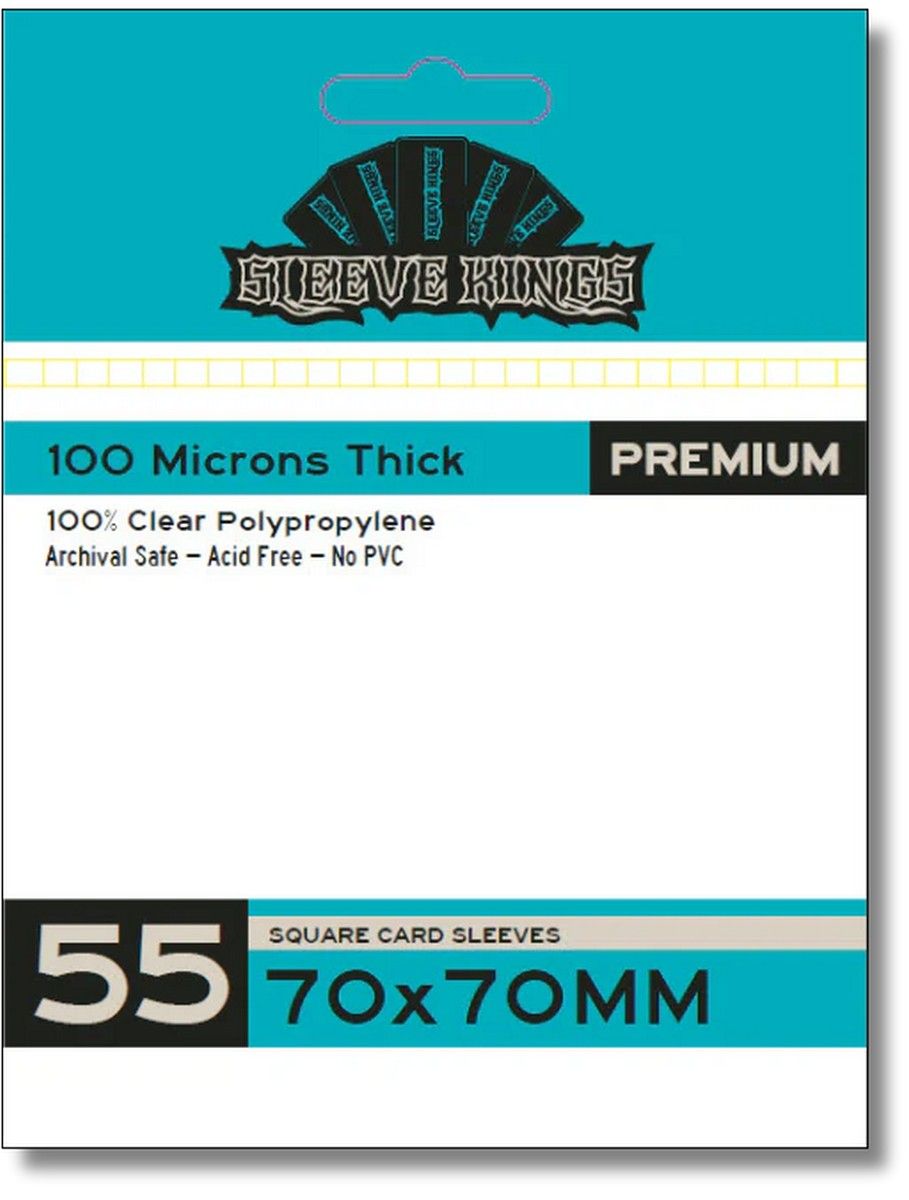 Sleeve Kings: Premium Square Card Sleeves x 55