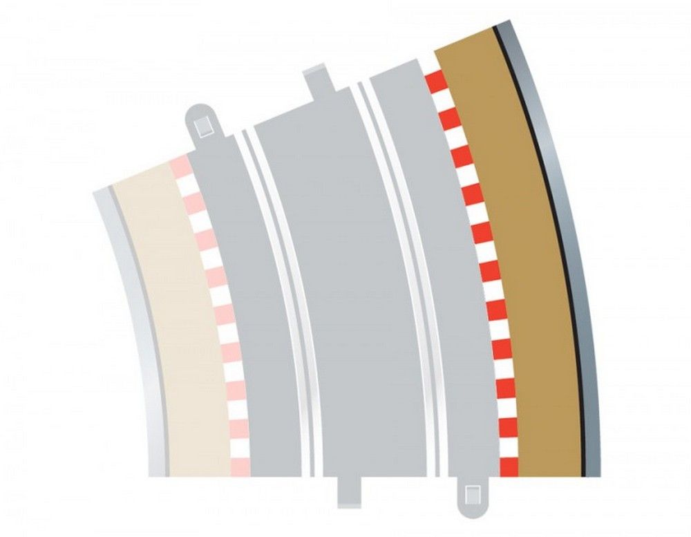 Radius 4 Curve Outer Borders 225° x4