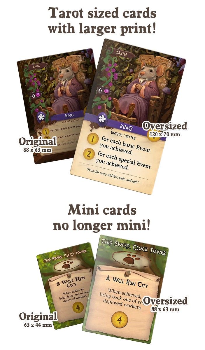 Oversized Everdell Cards For Collectors Edition