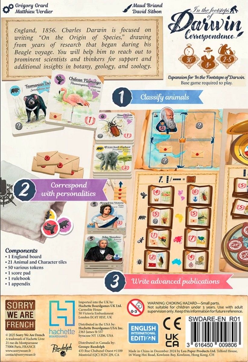 In the Footsteps of Darwin: Correspondence Expansion