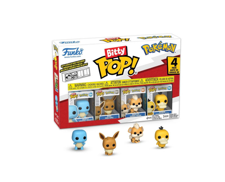 Bitty POP: Pokemon - Squirtle 4 Pack