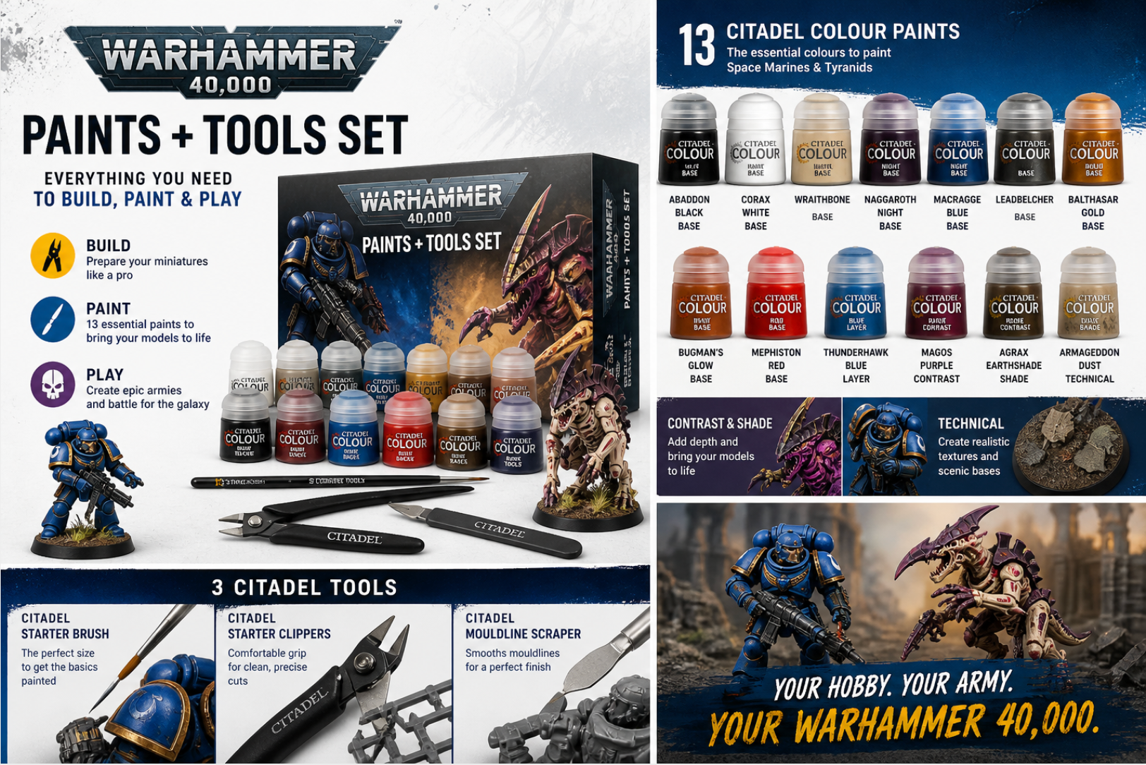 40K PAINTS + TOOLS ENG/SPA/PORT/LATV/ROM