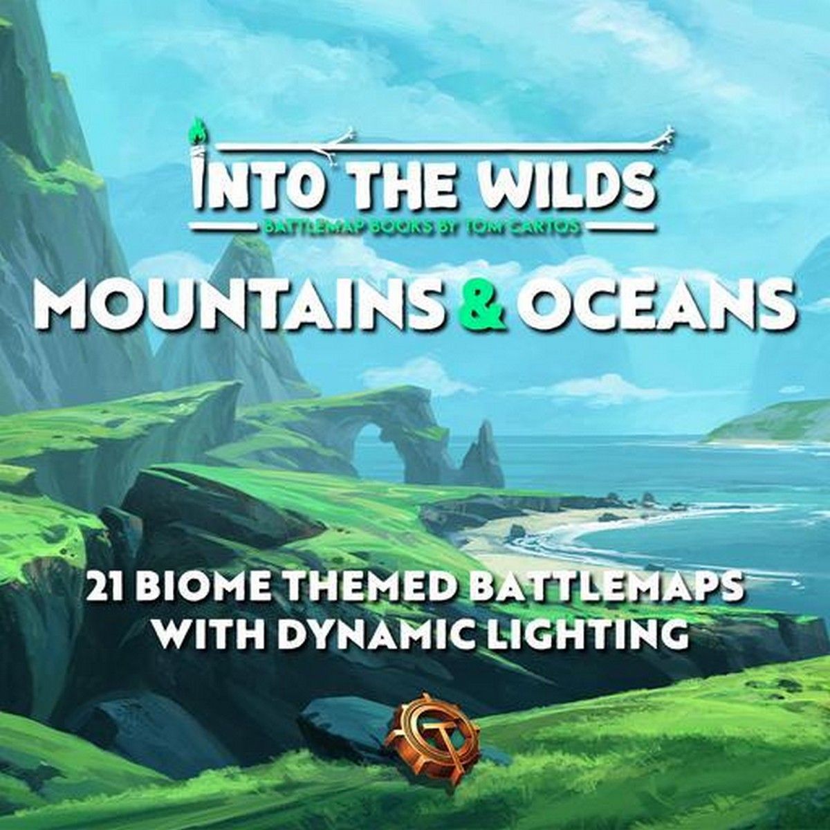 Into The Wilds Battlemap Book: Volume 1: Mountains And Oceans