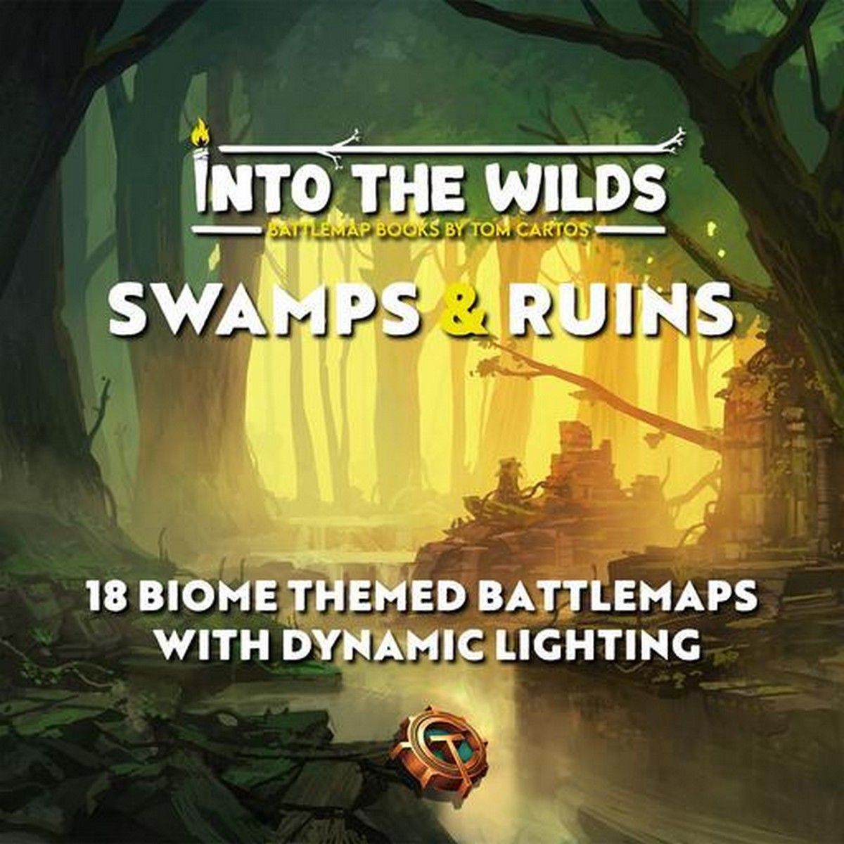 Into The Wilds Battlemap Book: Volume 2: Swamps And Ruins