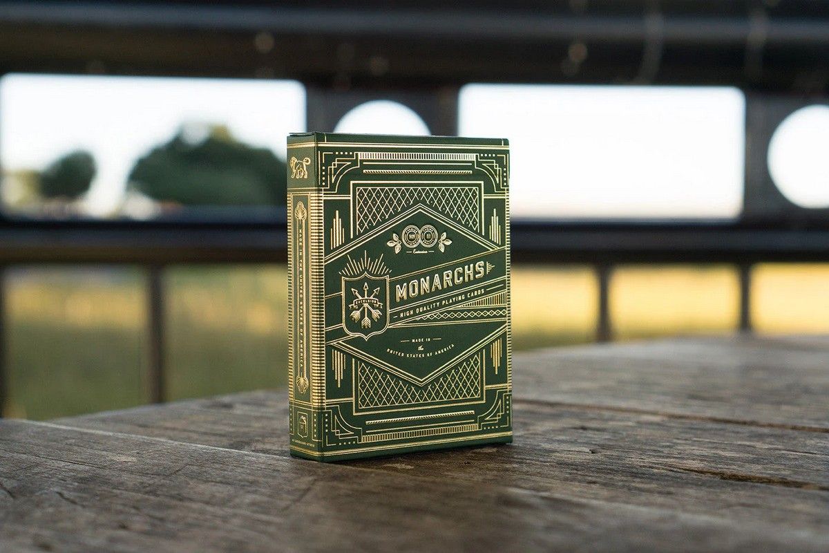 Green Monarch Playing Cards - Theory11