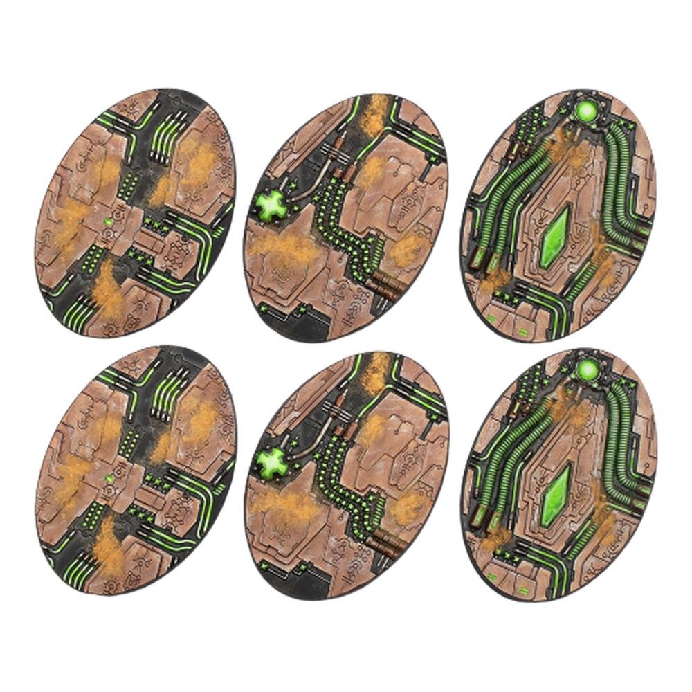 90mm Tomb World Oval Bases