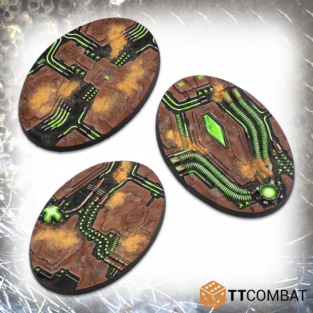 90mm Tomb World Oval Bases