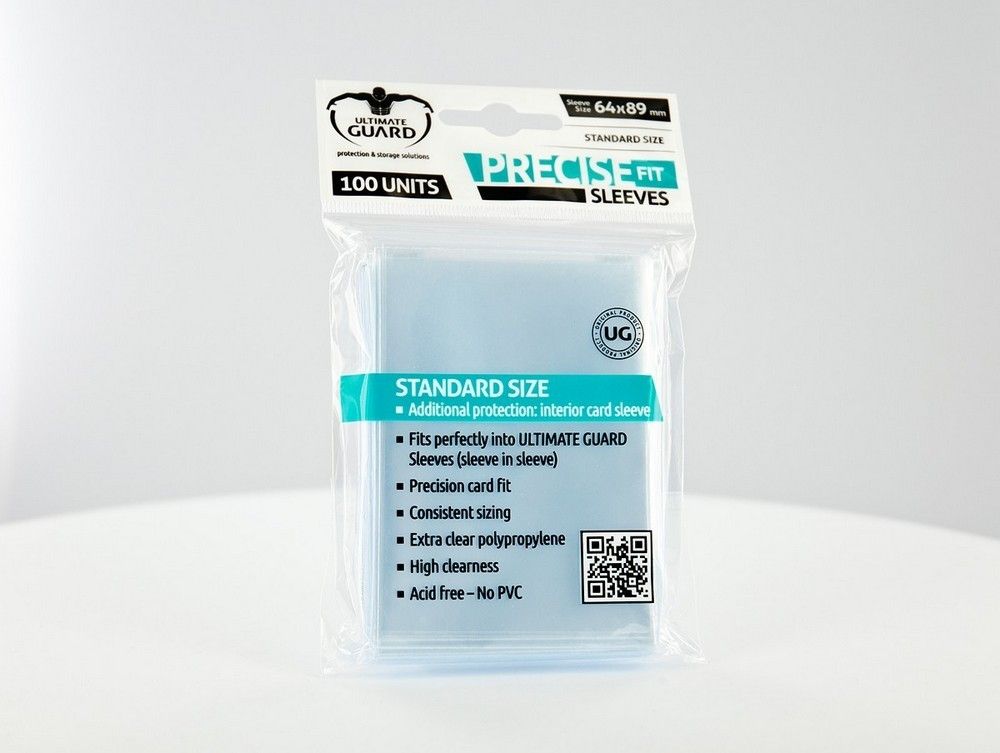 Ultimate Guard: Precise-Fit Sleeves Standard Size Transparent
