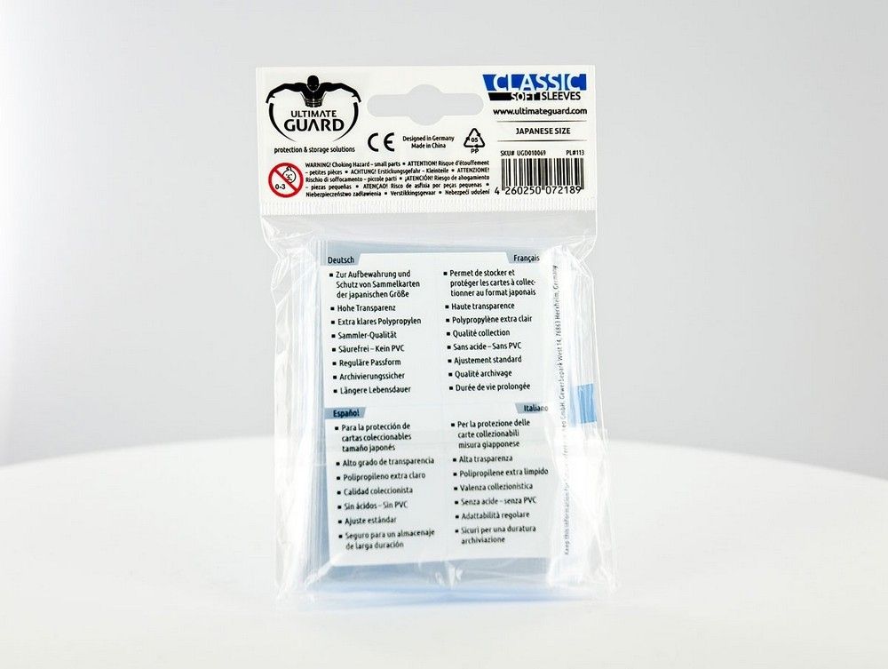 Classic Soft Sleeves Japanese Size - Transparent