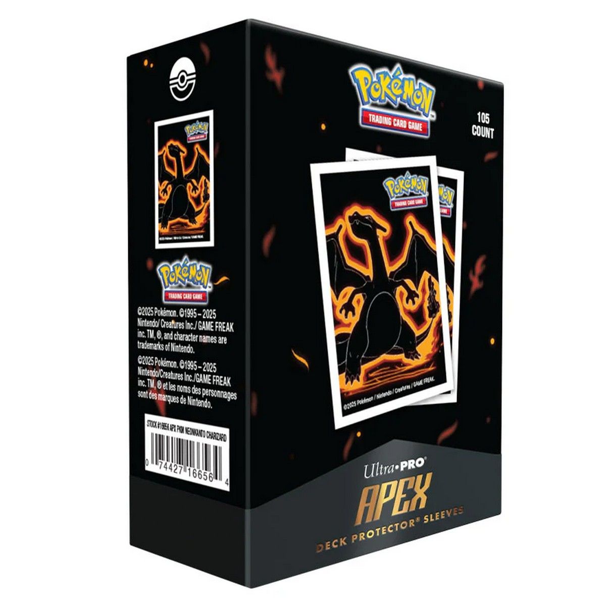 Ultra Pro: Pokemon Neon Kanto Apex Deck Protector Sleeves - Charizard