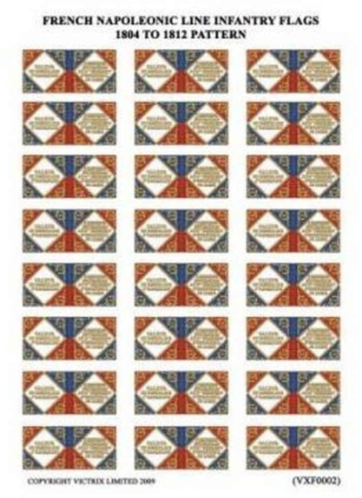 French Set of Regimental Colours