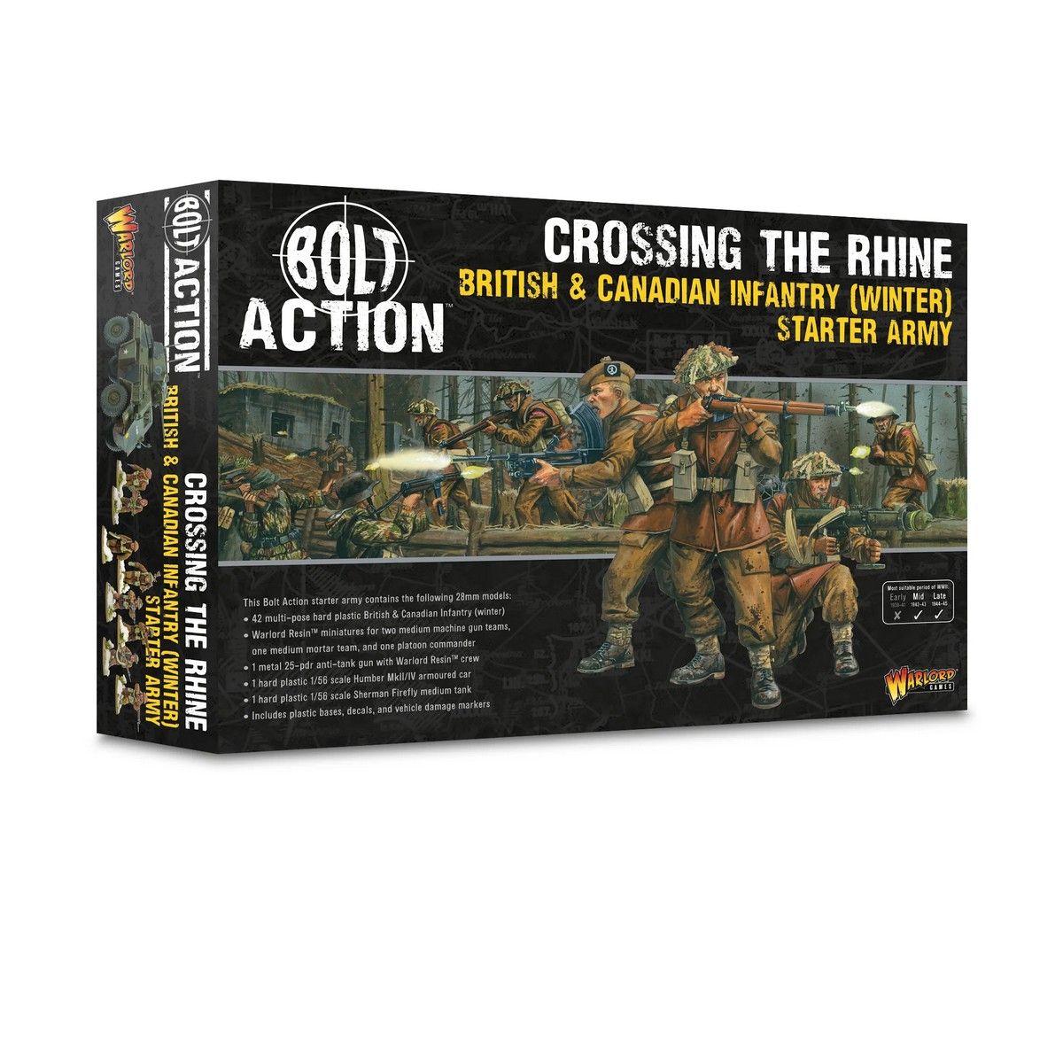 Bolt Action Crossing the Rhine: British & Canadian (Winter) Starter Army