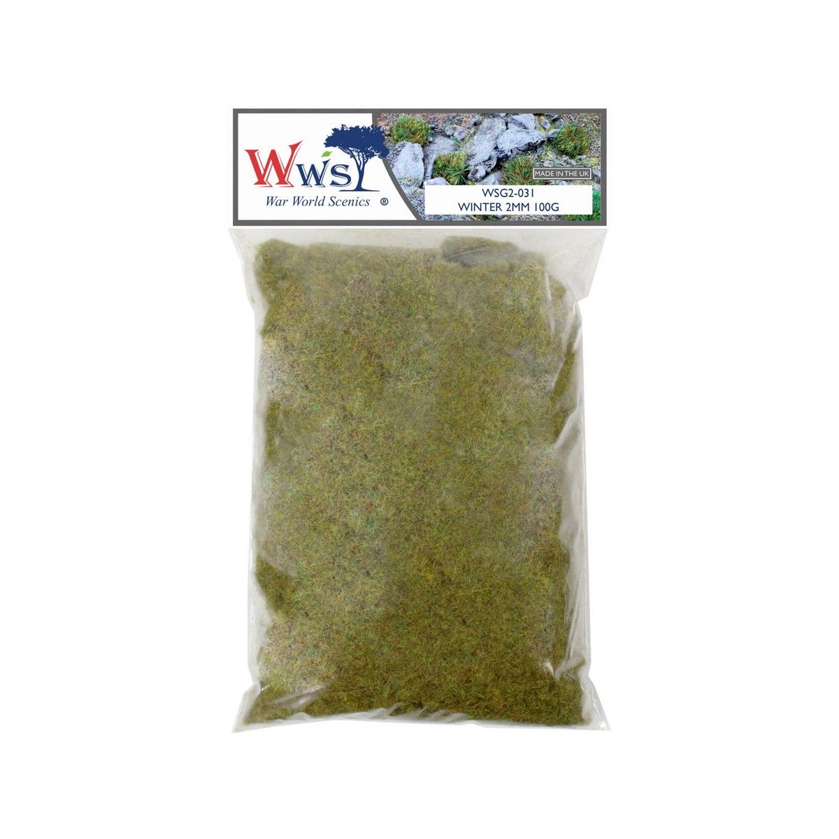 Static Grass - Winter - 2mm - 100g