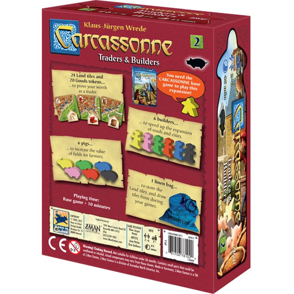 Carcassonne: Traders & Builders Expansion 2