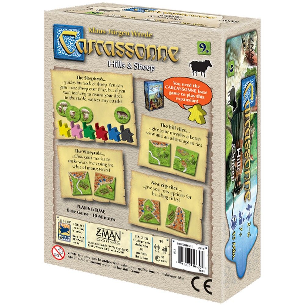 Carcassonne: Hills & Sheep Expansion 9