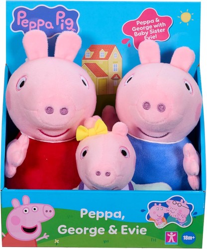 Peppa Pig Peppa/George/Evie (pack of 1)